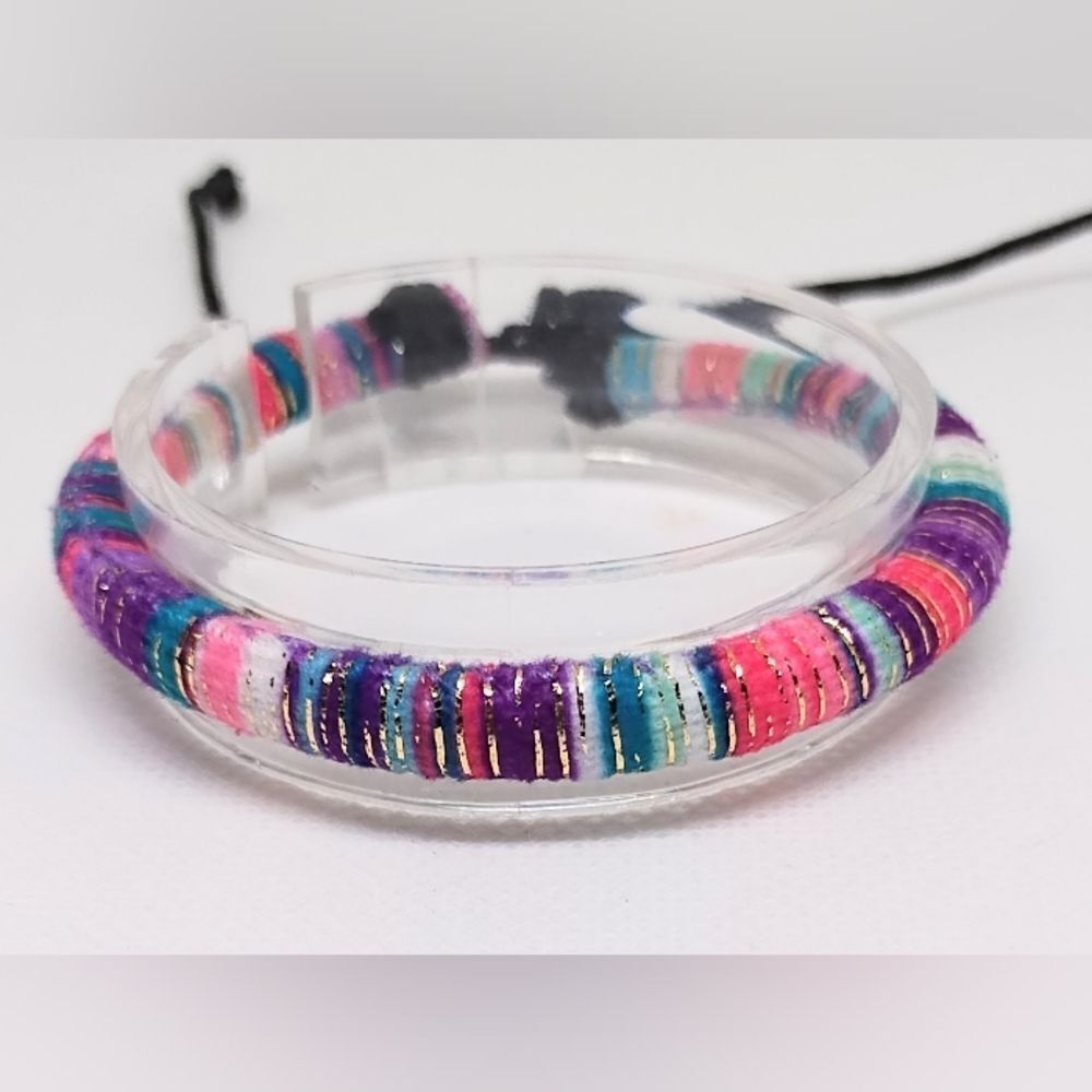 Men's bracelet striped punk hemp new e41‎